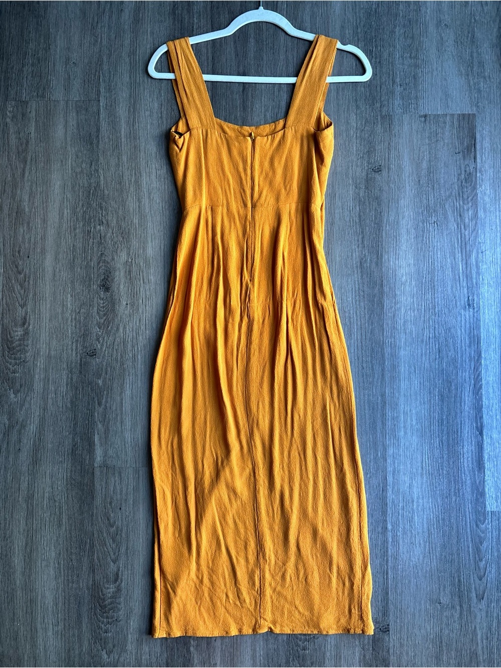 REFORMATION Graciella split front crepe midi dress 2P - Picture 3 of 9